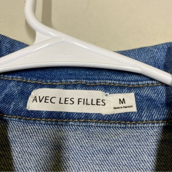 NWOT Avec Les Filles Denim Jean Boiler Romper Jumpsuit - Picture 12 of 12